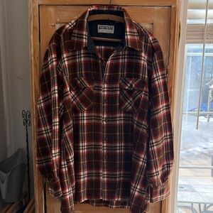 Vintage brown flannel button down